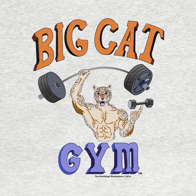 Big Cat Leopard Cartoony by BigCatGymSportswear